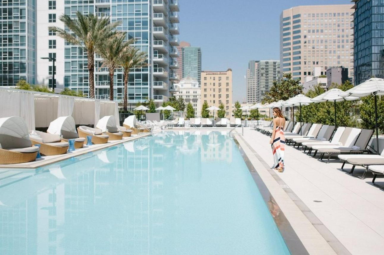 Level Downtown La South Olive Hotel Los Angeles Buitenkant foto